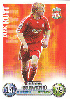 Dirk Kuyt Liverpool 2007/08 Topps Match Attax #157